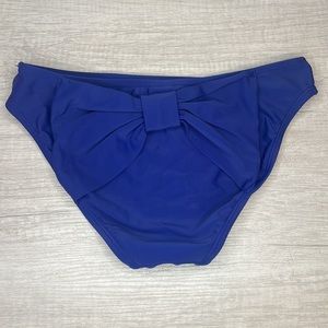 Lauren James Blue Bow Bikini Swimsuit Bottoms in Size Small